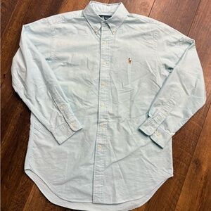 Polo Ralph Lauren Light Blue Cotton Casual Button Down Shirt 16 32/33